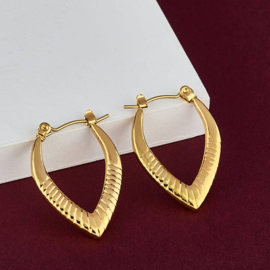 As Pretty As Gold Hoop Earrings