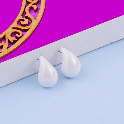 Tear Drop Luxe Stud Earrings