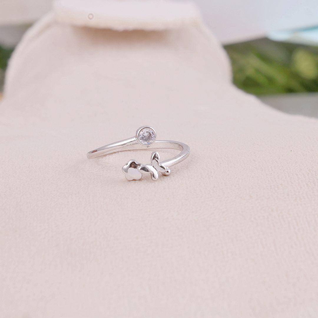 Silver Butterfly Ring