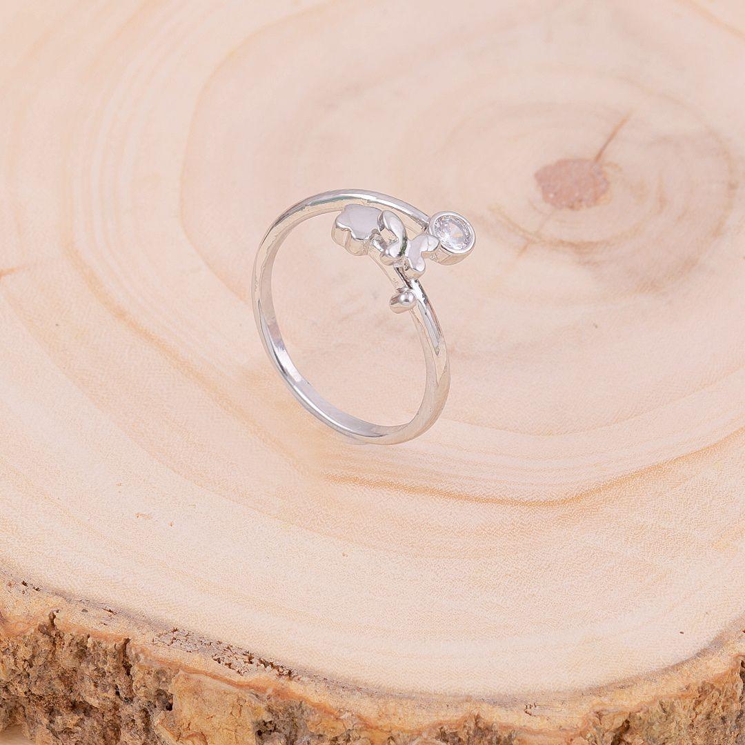 Silver Butterfly Ring