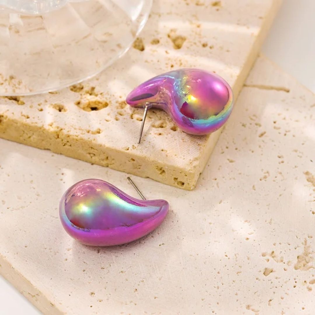 Multicolor Drop Luxe Stud Earrings