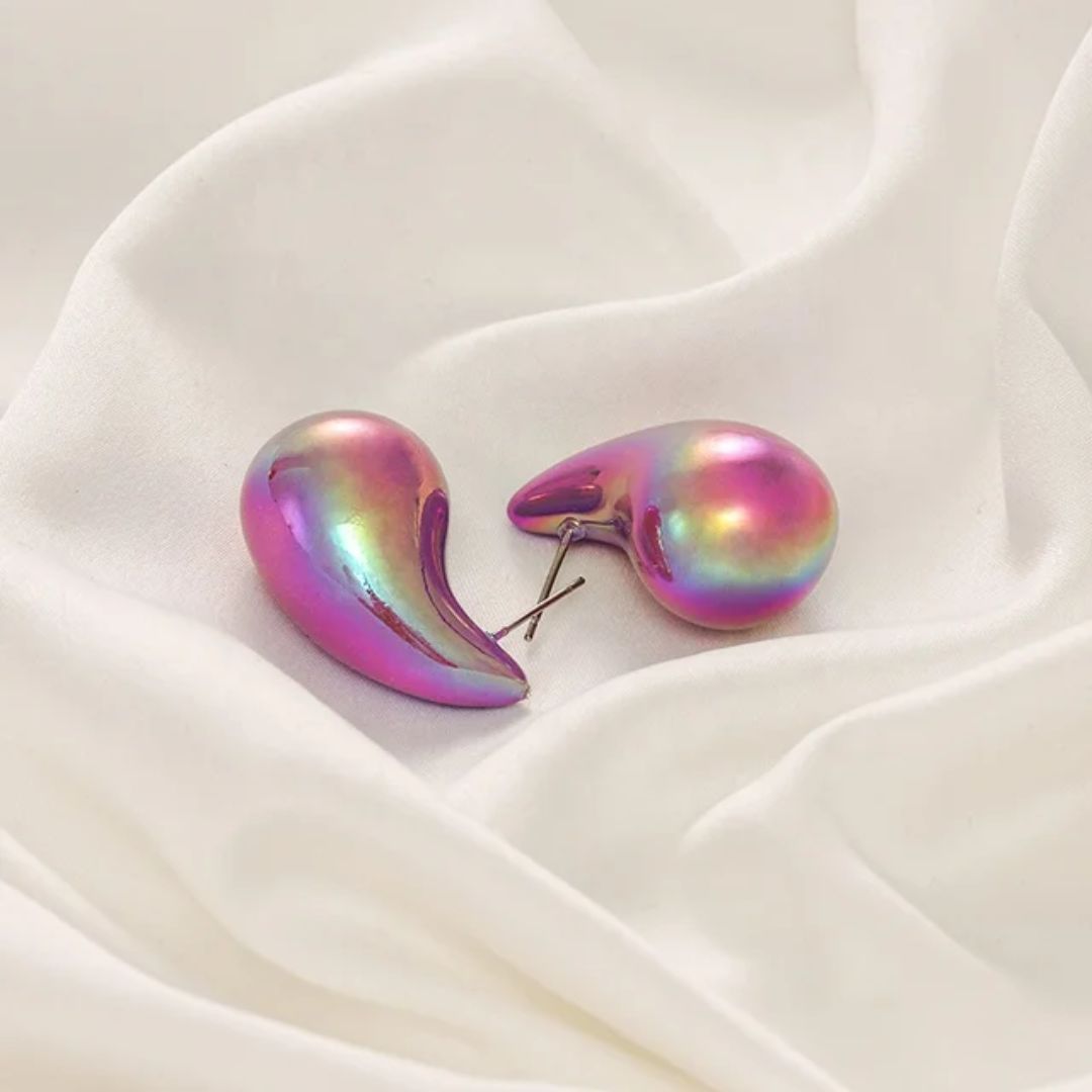 Multicolor Drop Luxe Stud Earrings