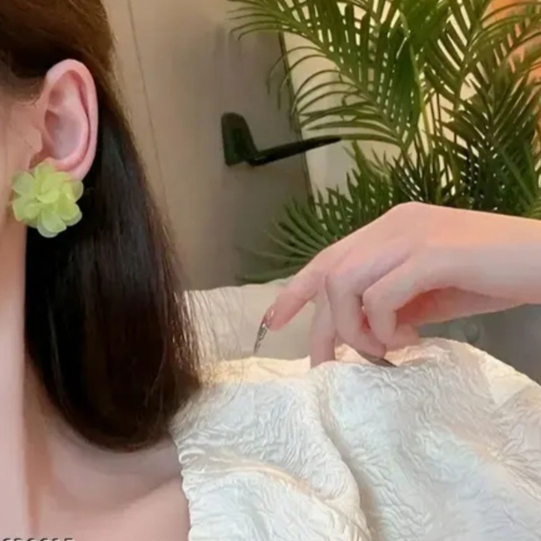 Cut The Crap green Earrings