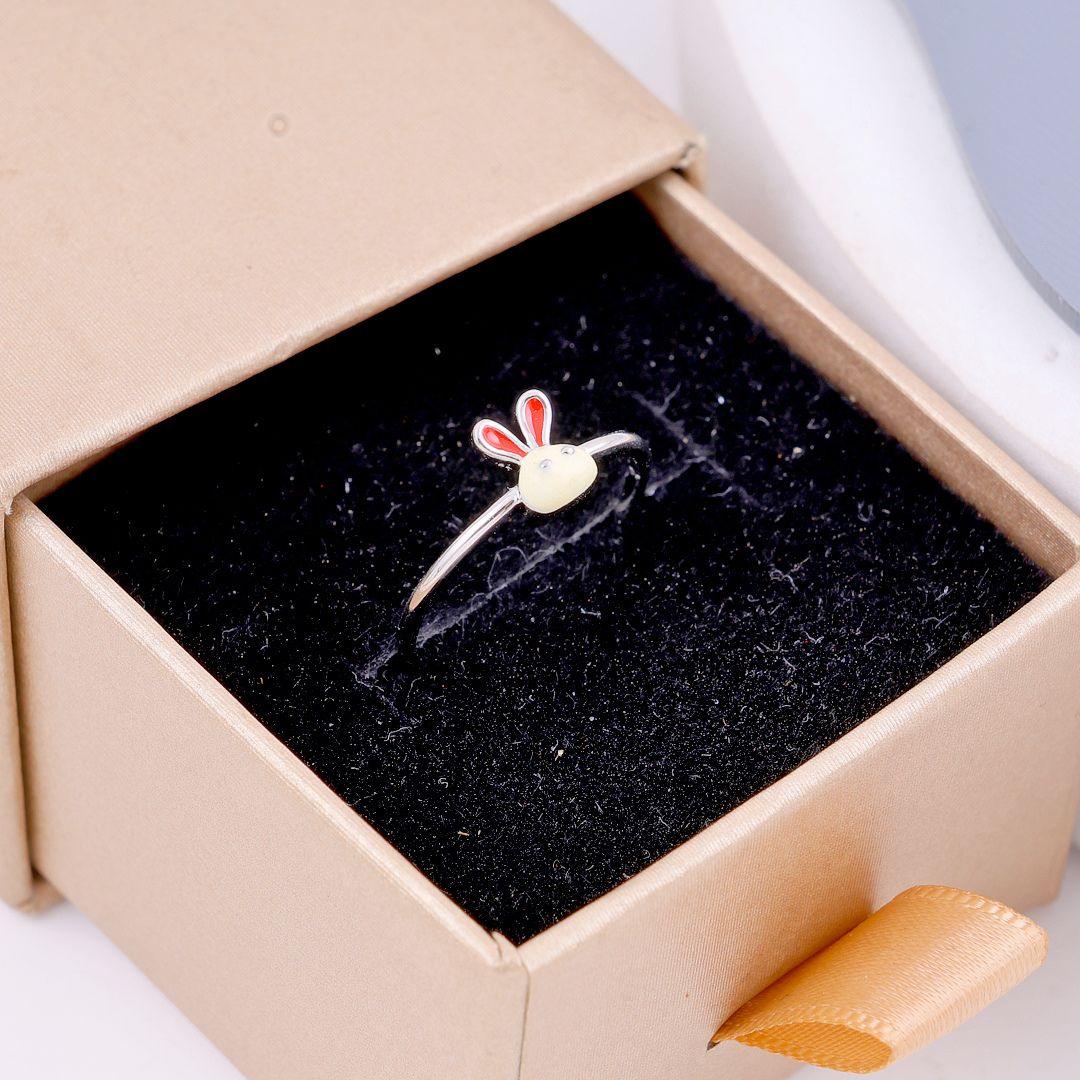 Silver Bunny Minimalist Rings