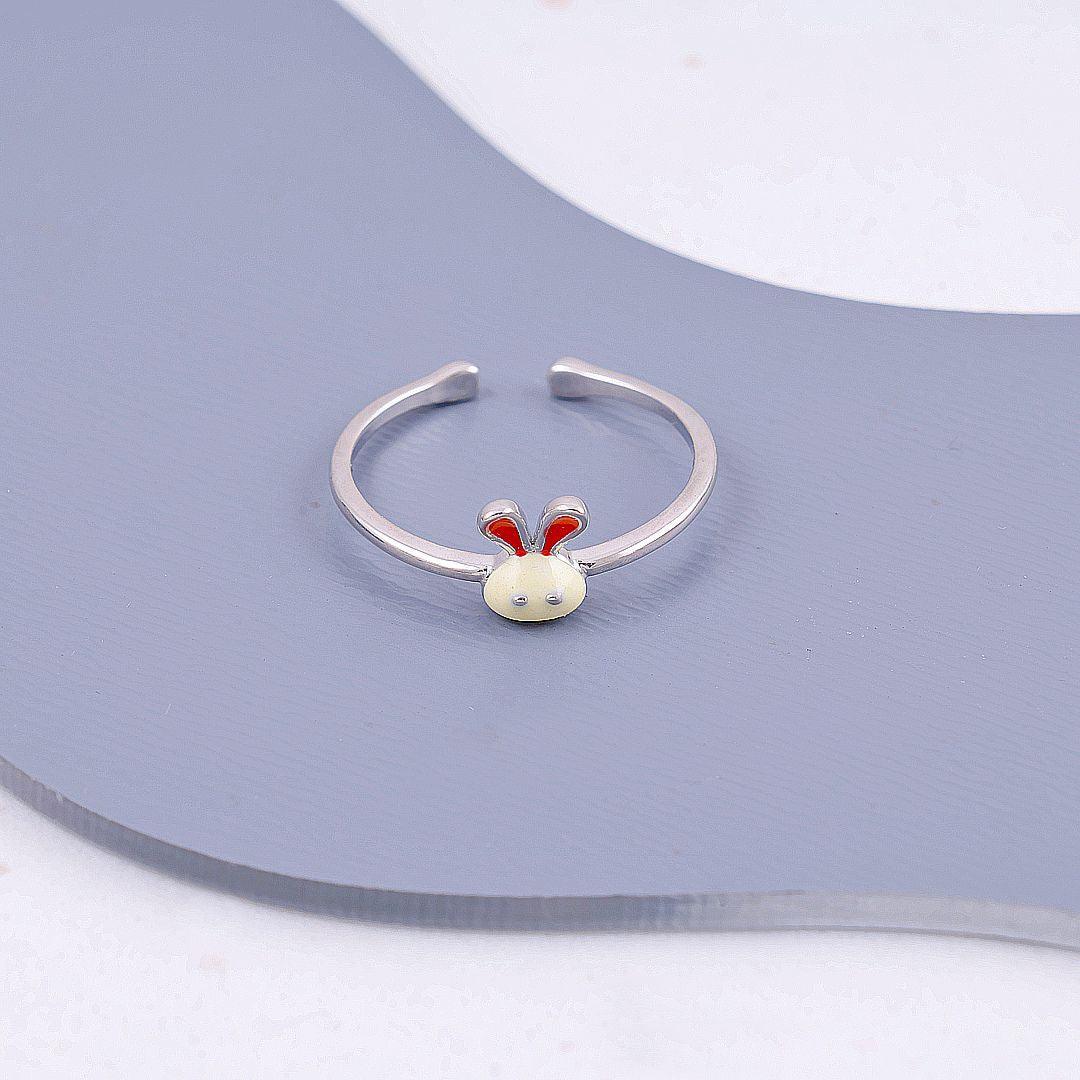 Silver Bunny Minimalist Rings