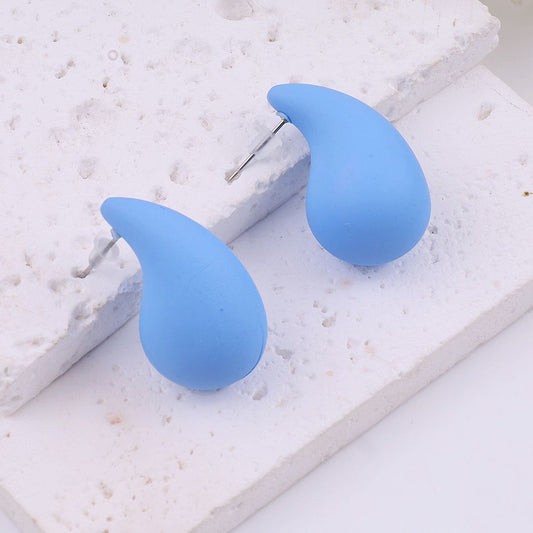 Tear Drop Luxe Stud Earrings