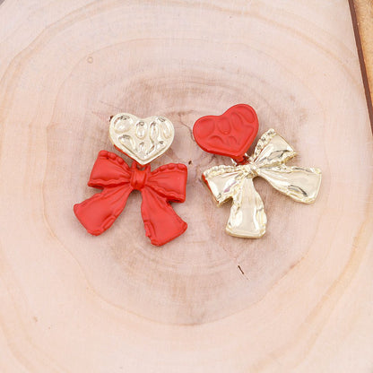 Mismatched Bow Earrings