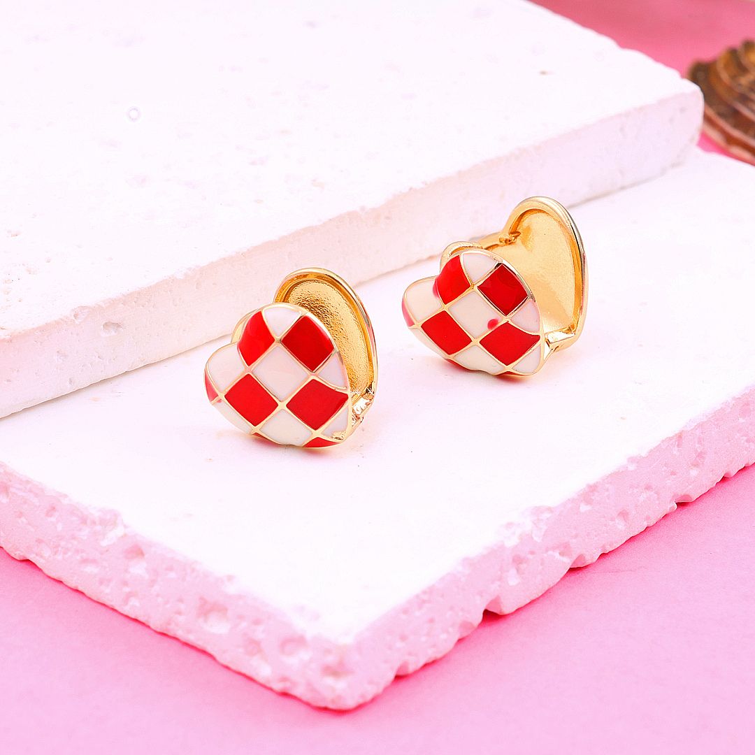 Bling Bloger Heart Earrings