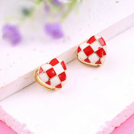 Bling Bloger Heart Earrings