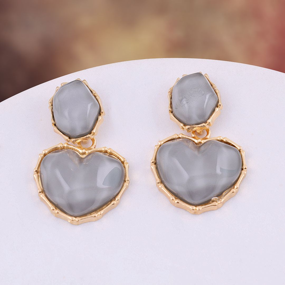 Bling Blogger Heart Earrings