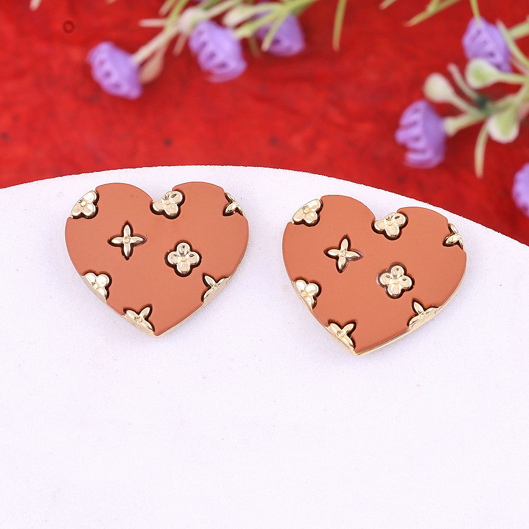 Bling Blogger Heart Earrings