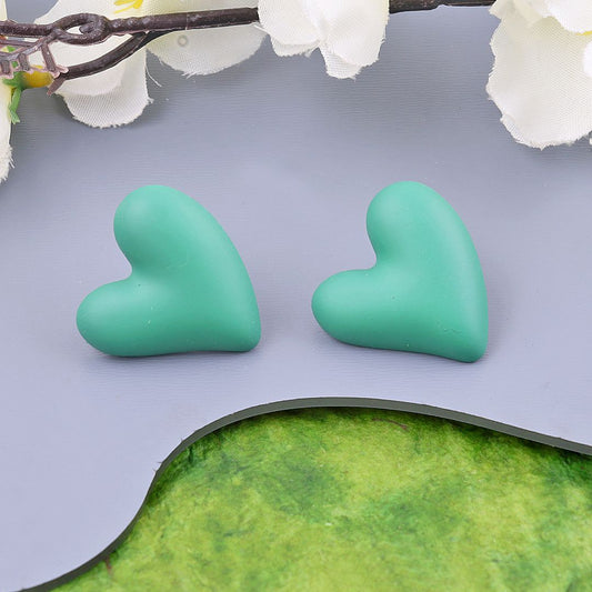 Coloured Heart Earrings