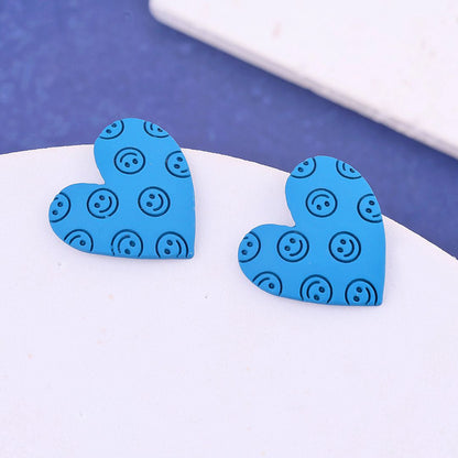 Heart Smiley Earrings