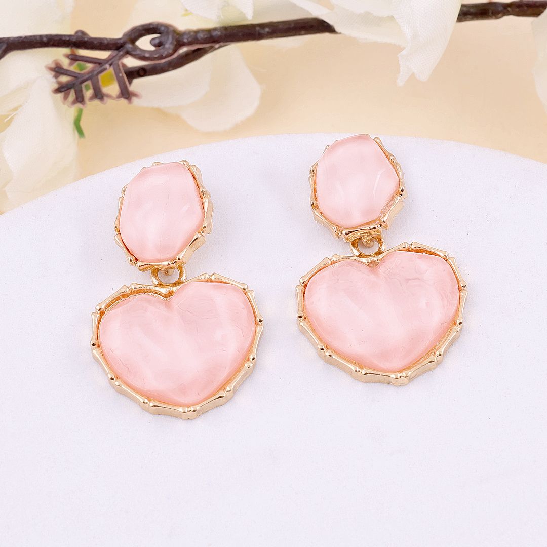 Bling Blogger Heart Earrings