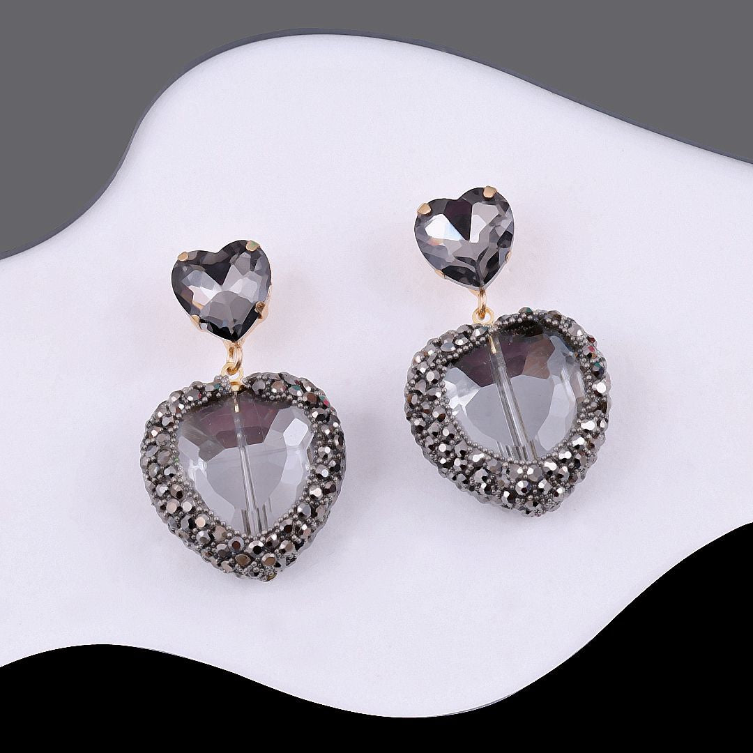 Bling Blogger Heart Earrings