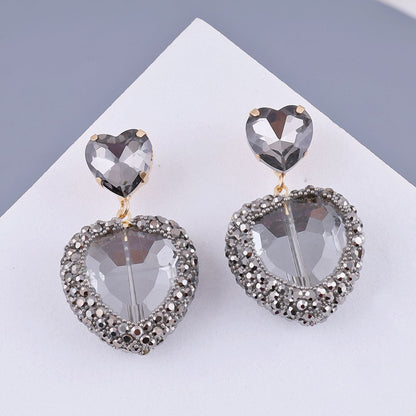 Bling Blogger Heart Earrings