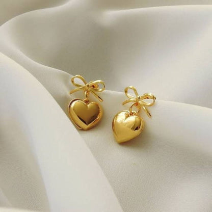 Combo of Heart Necklace And Earring