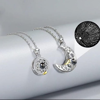 Couple Moon and Star Neckpiece