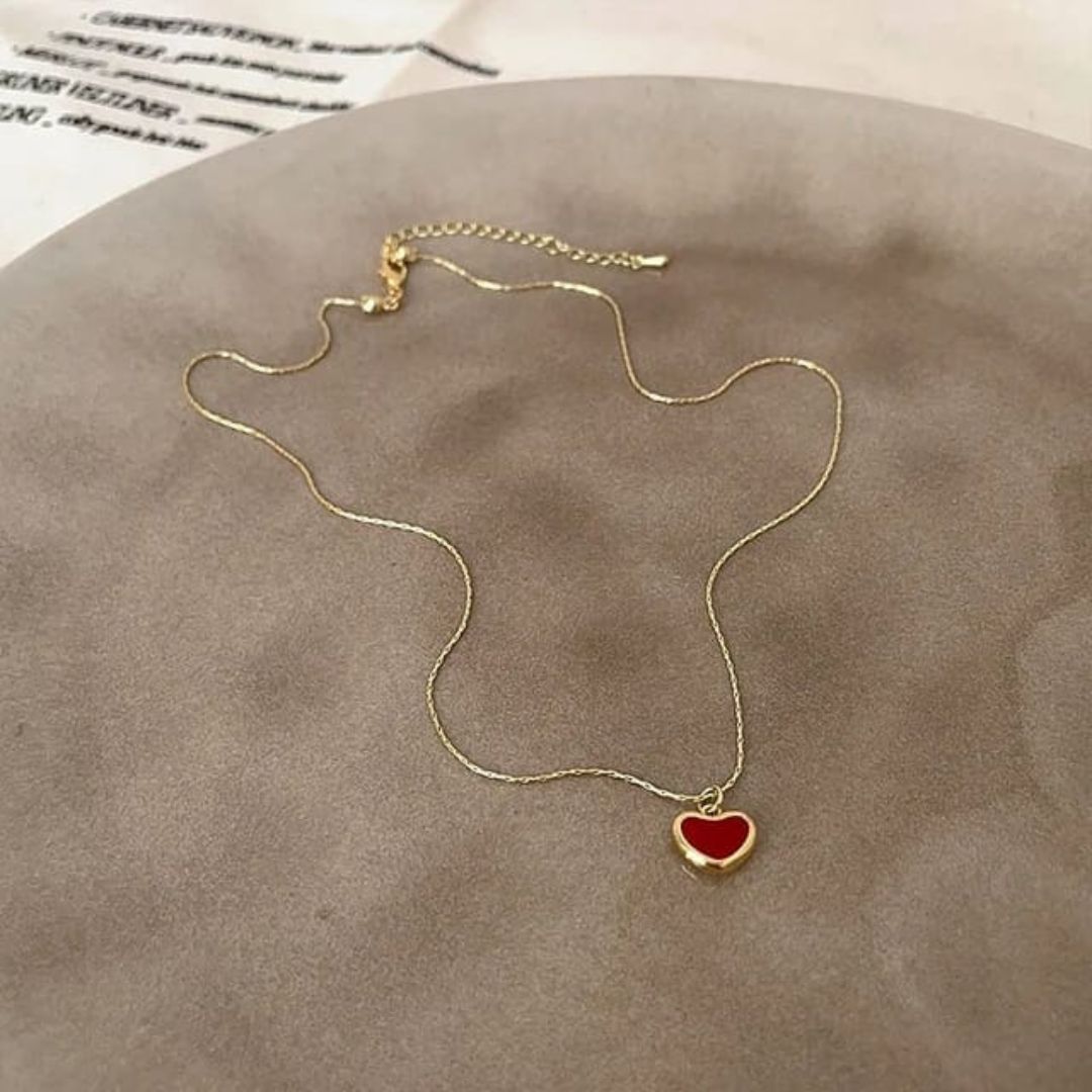 Red Love Heart Neckpiece