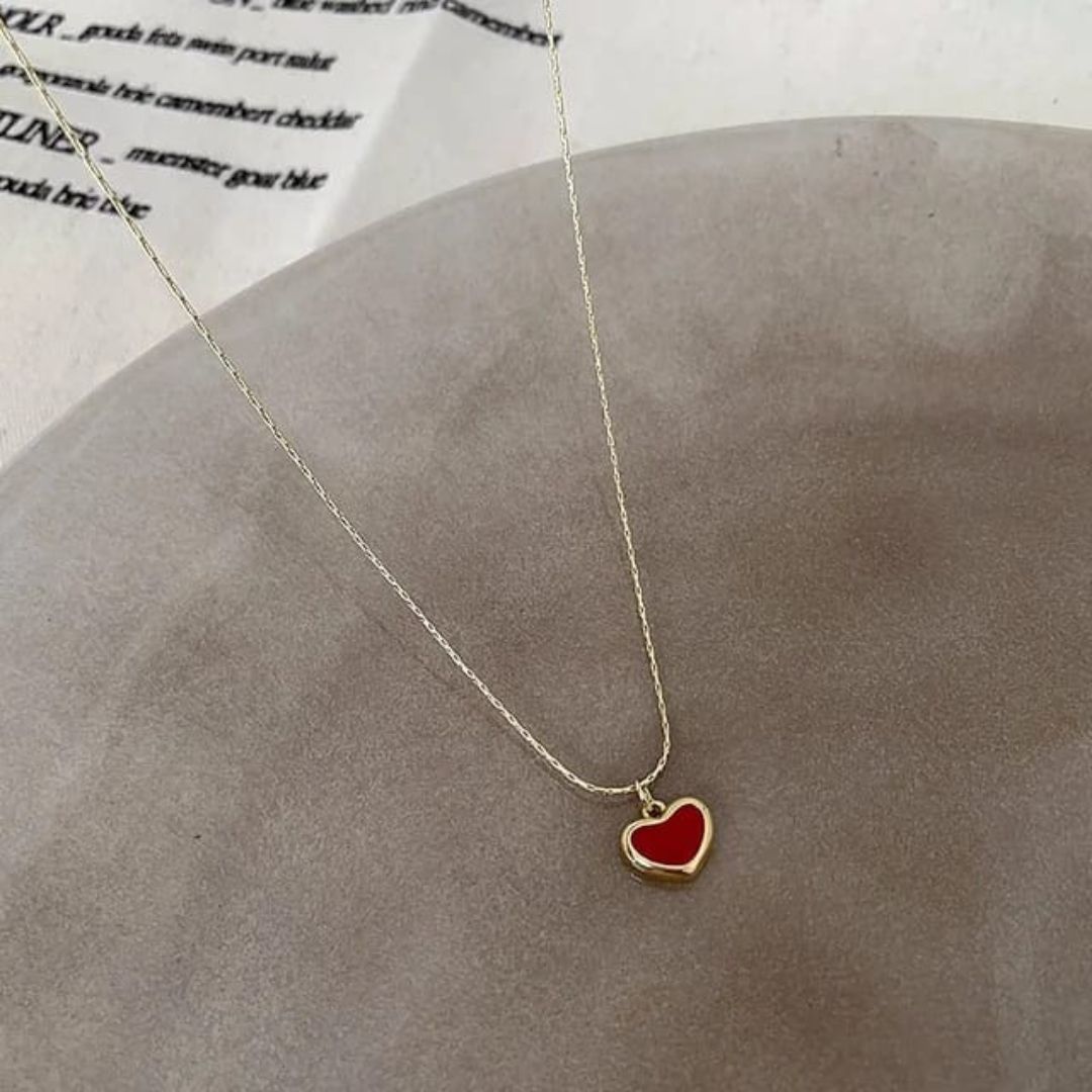 Red Love Heart Neckpiece