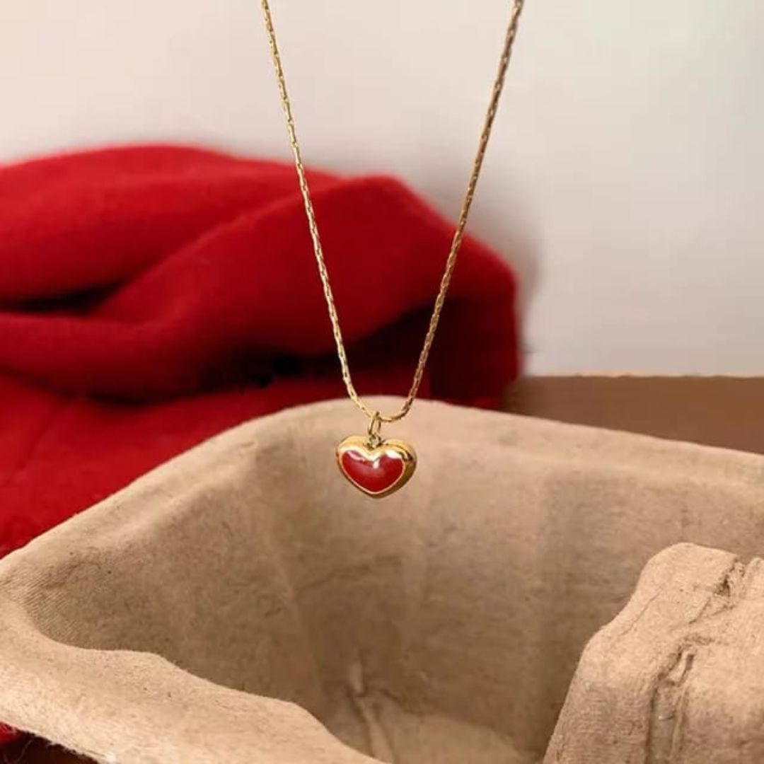 Red Love Heart Neckpiece