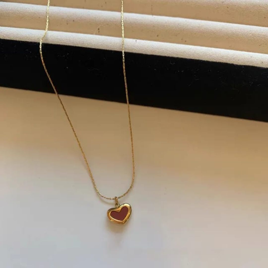 Red Love Heart Neckpiece