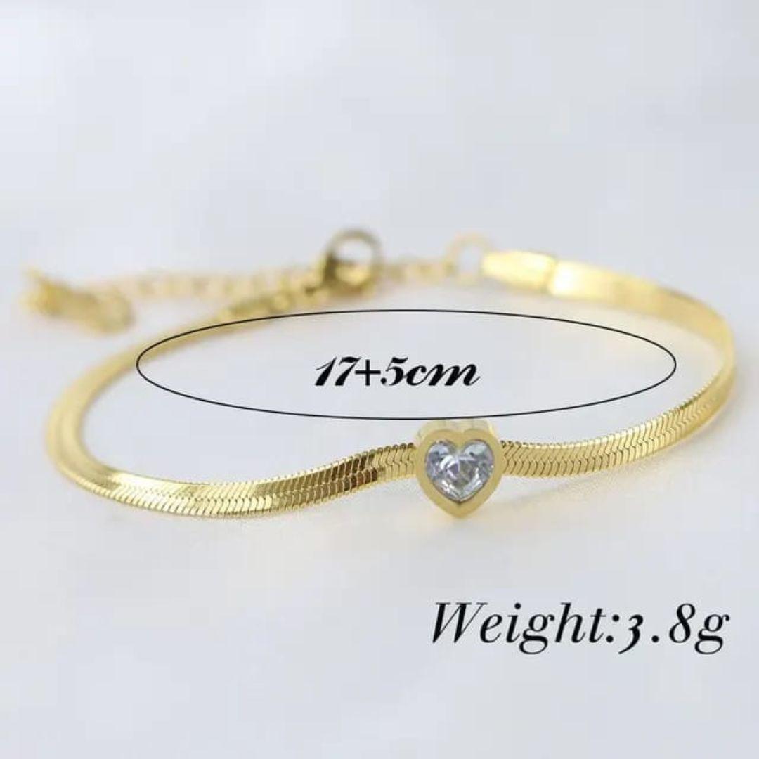 Blind Date Heart Statement Bracelet