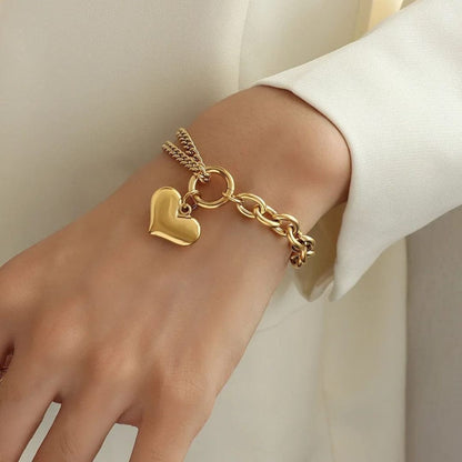 Dainty Heart Chain bracelet