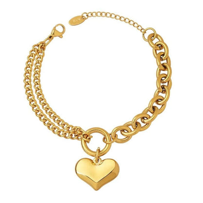 Dainty Heart Chain bracelet