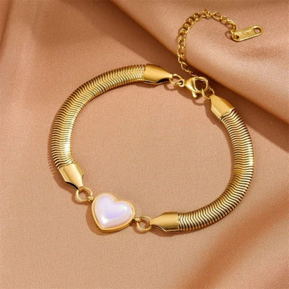 Dainty Heart Chain bracelet