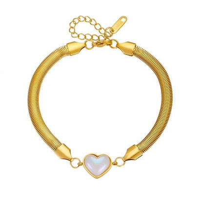 Dainty Heart Chain bracelet