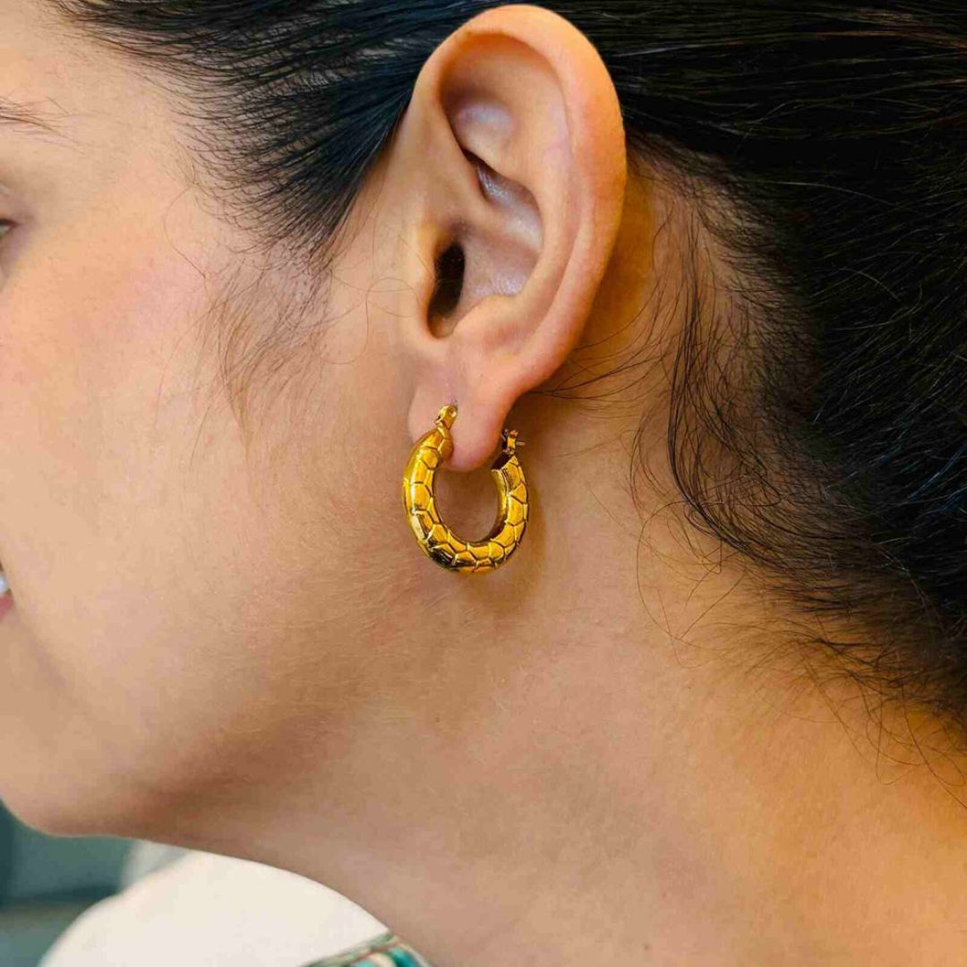 As Pretty As Golden Hoop Earrings