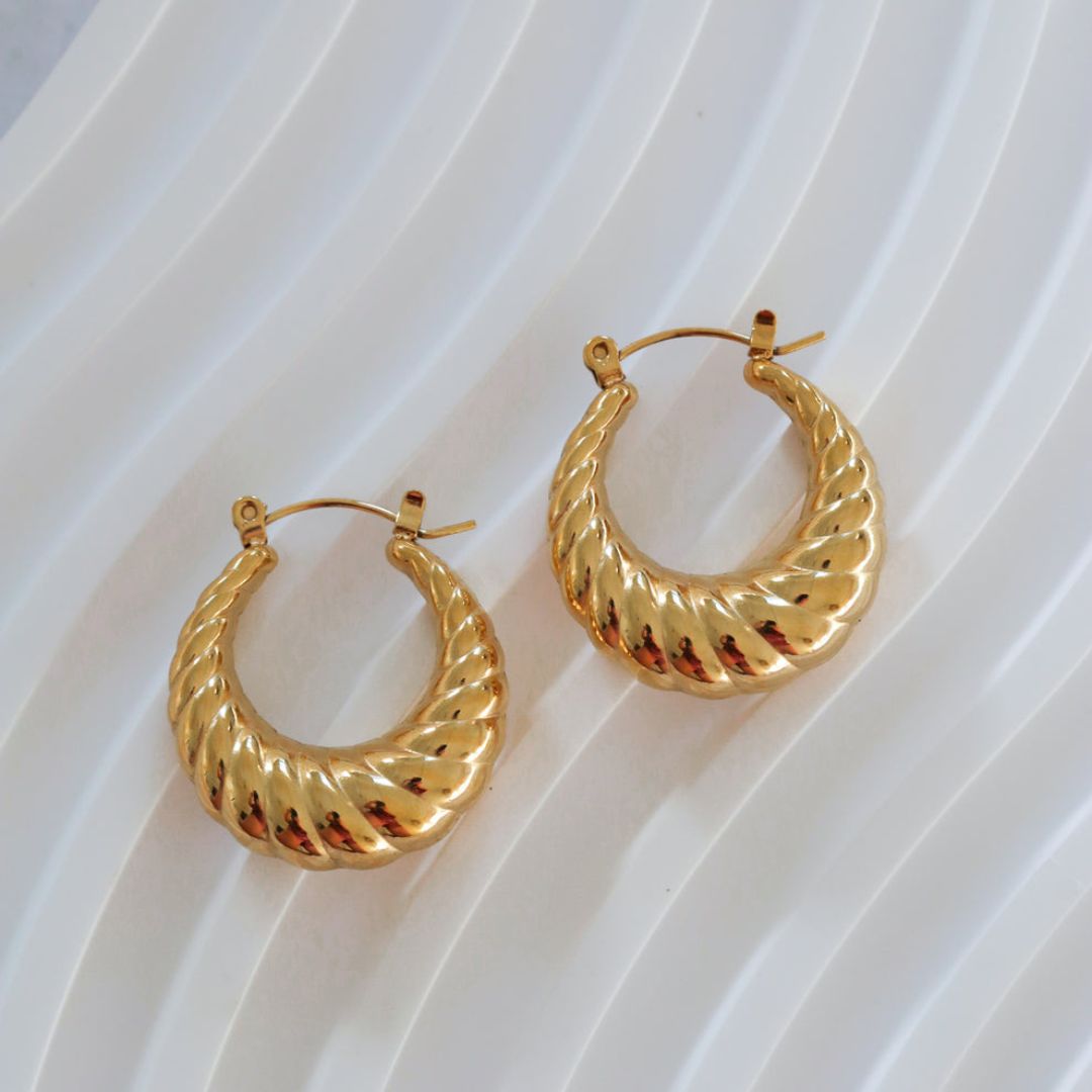 As Pretty As Golden Hoop Earrings