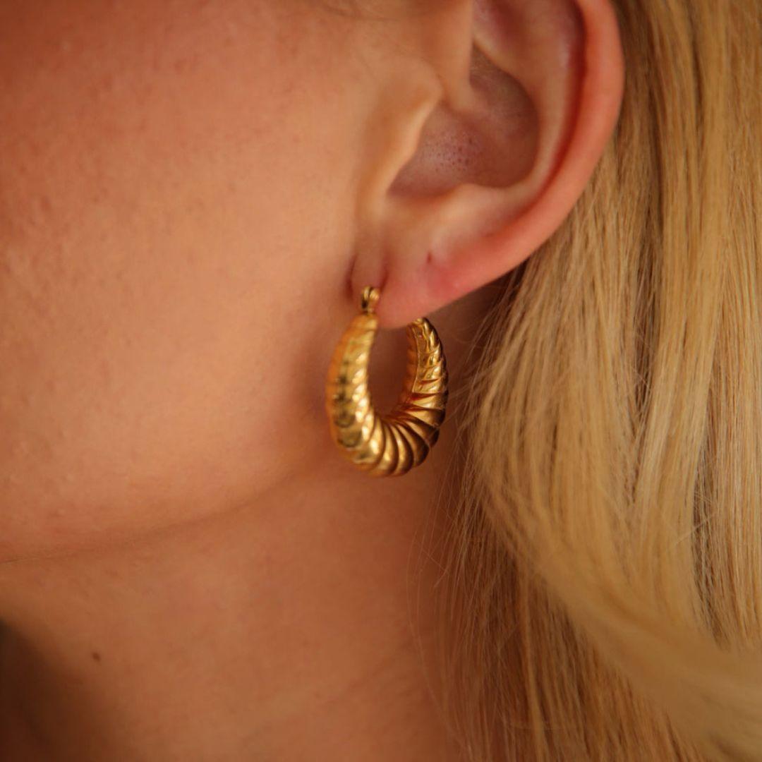 As Pretty As Golden Hoop Earrings