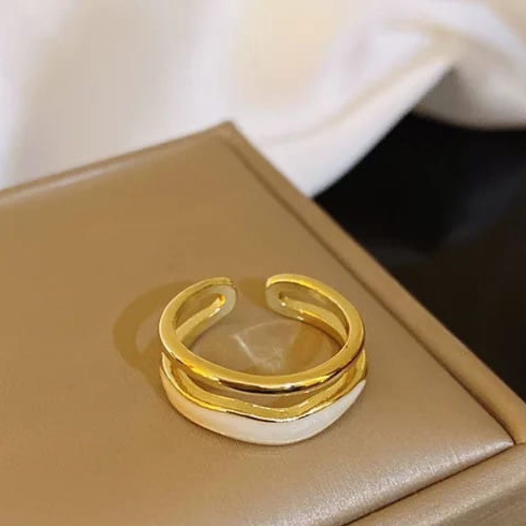 Ivory Wave Open Ring