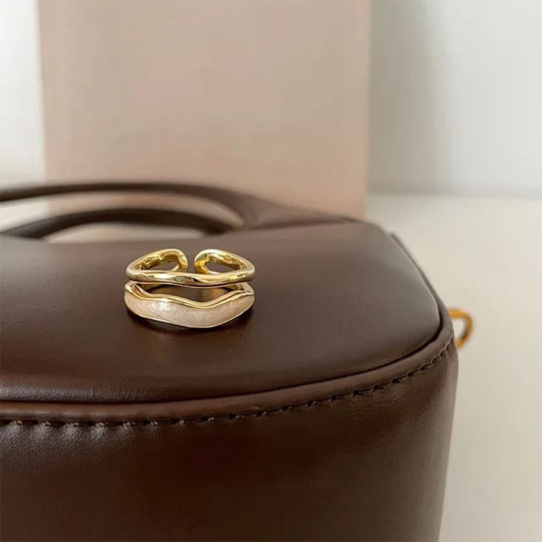 Ivory Wave Open Ring