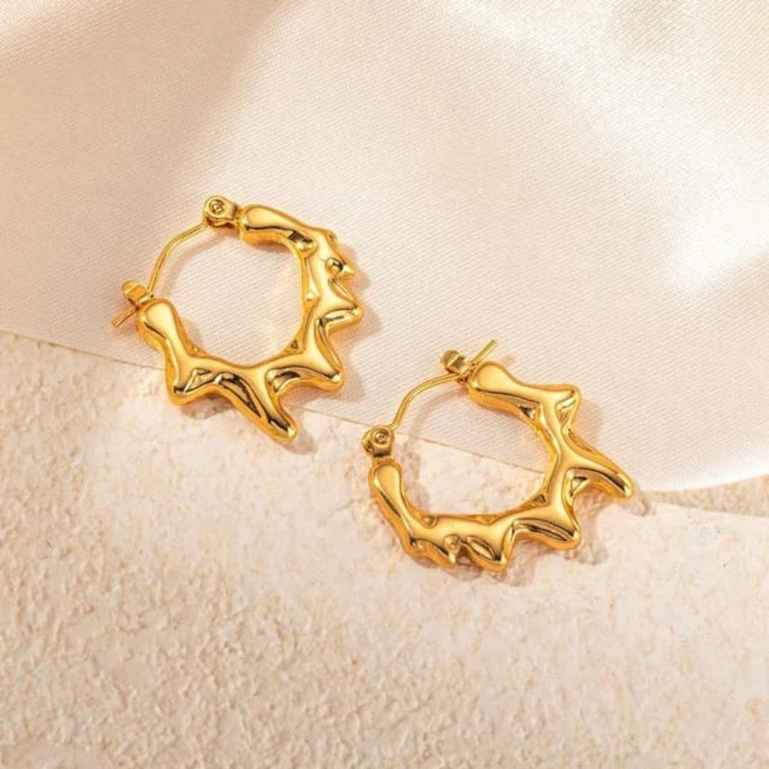 As Pretty As Gold Hoop Earrings