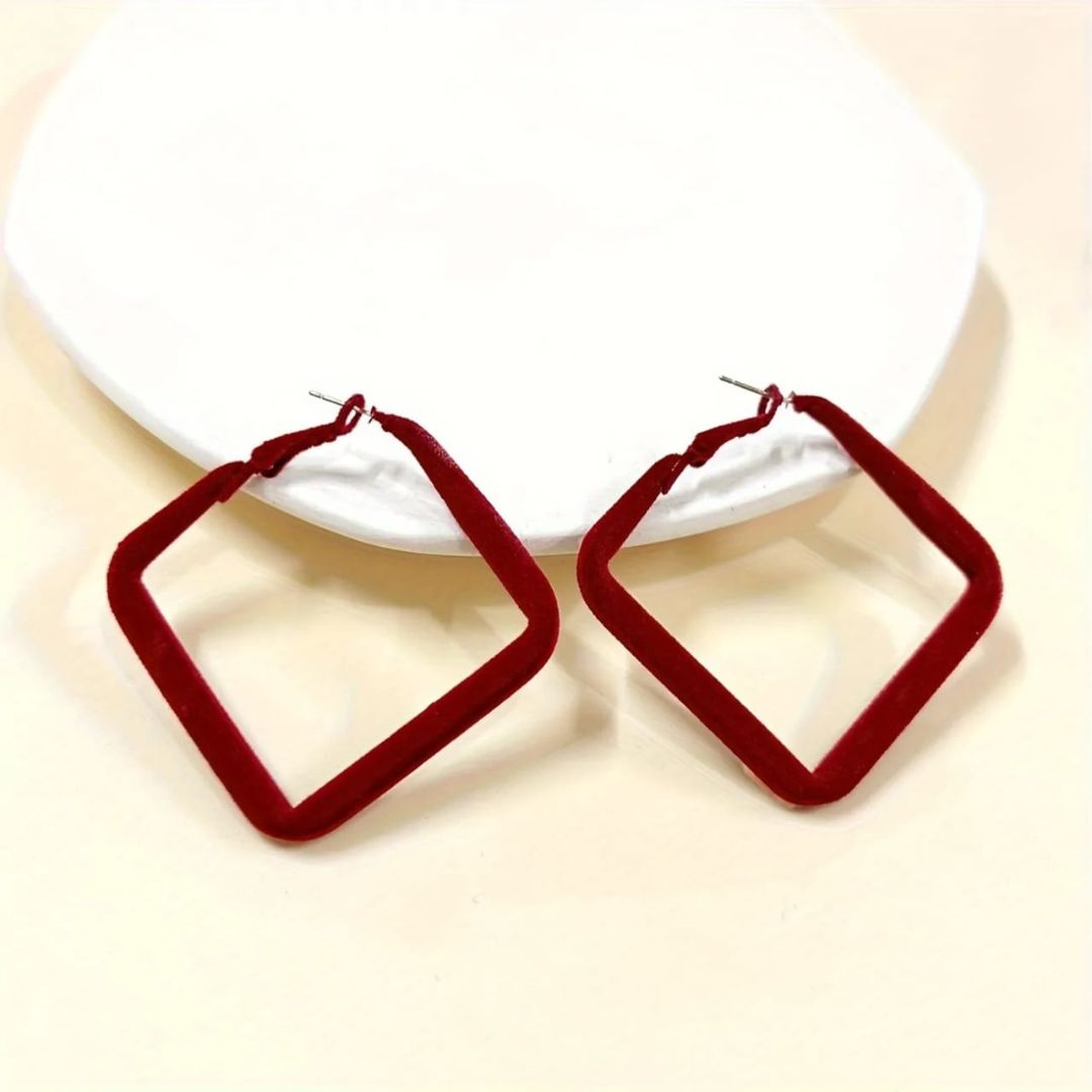 Wine Dine Hoop Earrings