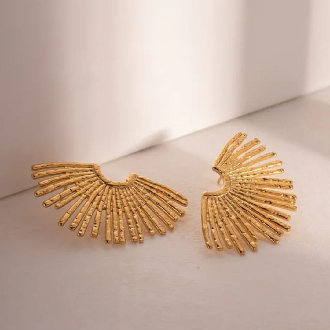 Golden Girlie Statement Earrings