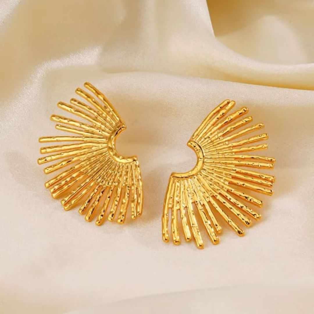 Golden Girlie Statement Earrings