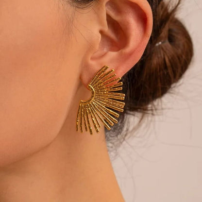 Golden Girlie Statement Earrings