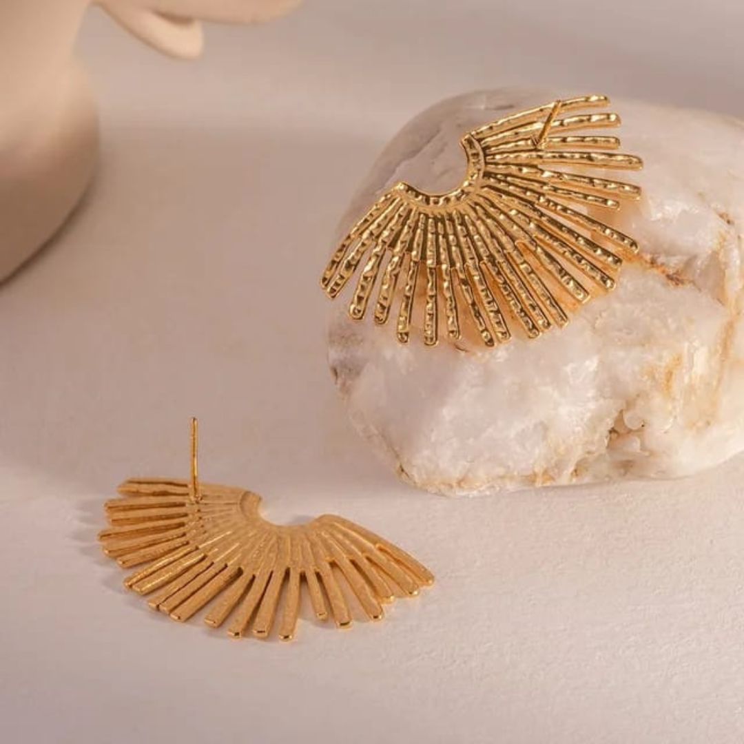 Golden Girlie Statement Earrings