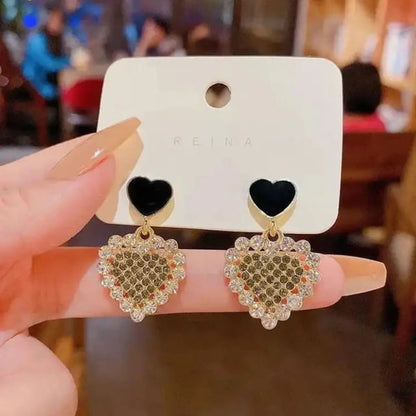 Bling Blogger Heart Earrings