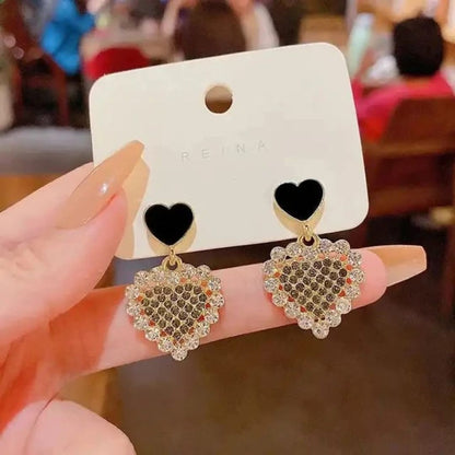 Bling Blogger Heart Earrings