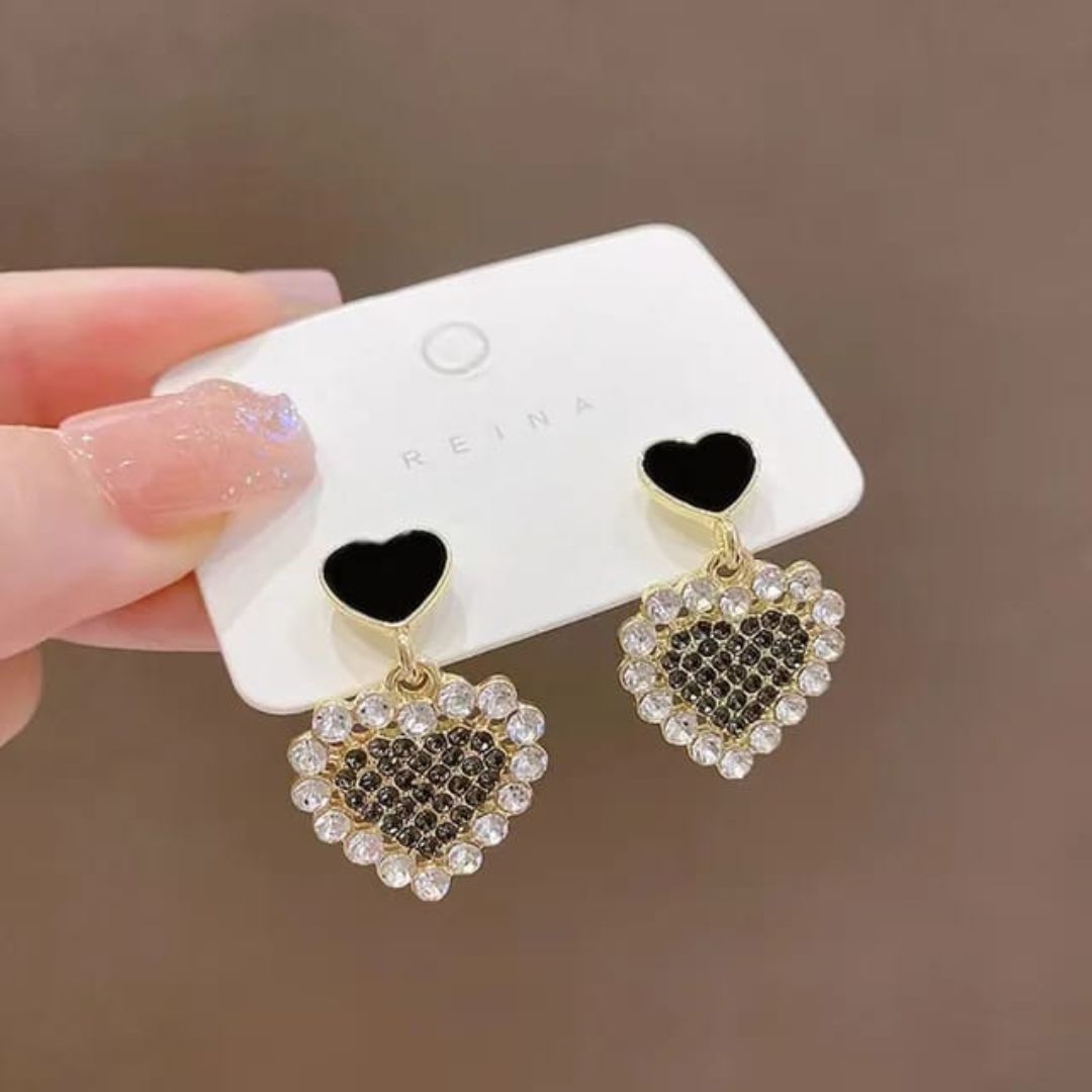 Bling Blogger Heart Earrings