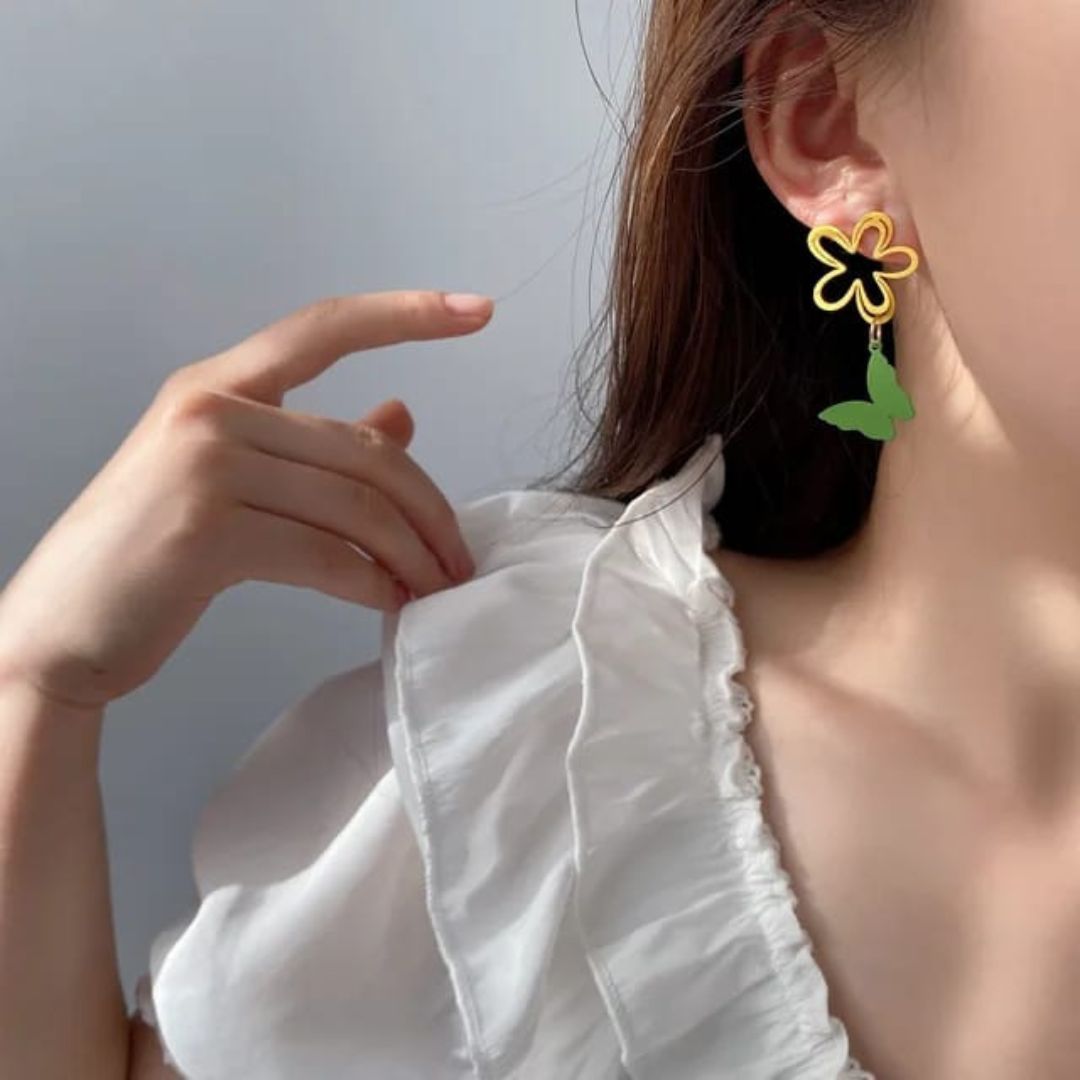 Daisy Butterfly Earrings