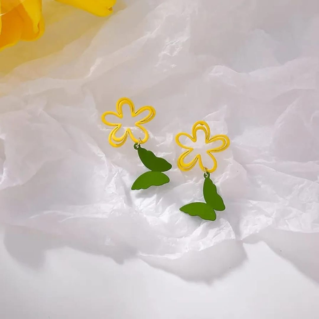 Daisy Butterfly Earrings