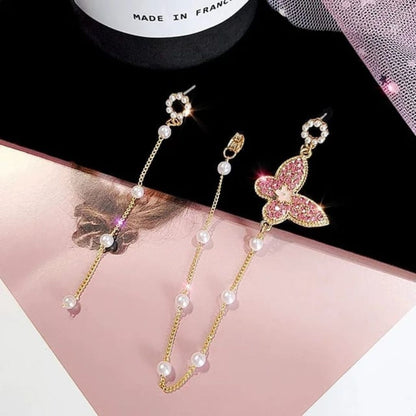 Social Butterfly Chain Earrings