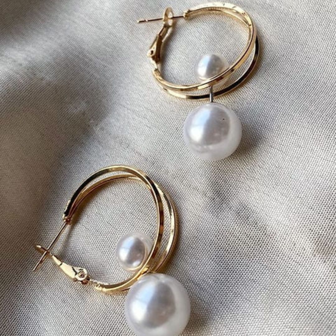 A Pearl Of Wisdom Hoop Earrings