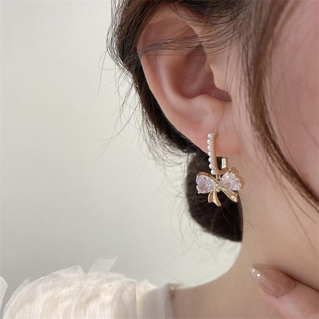 Bling Blogger Bow Earrings